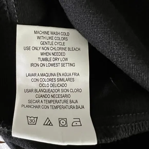 Gibson Latimer La Vie Est Faite Skinny Slack Pants Womens Plus Size 1X Black NWT - Picture 7 of 7